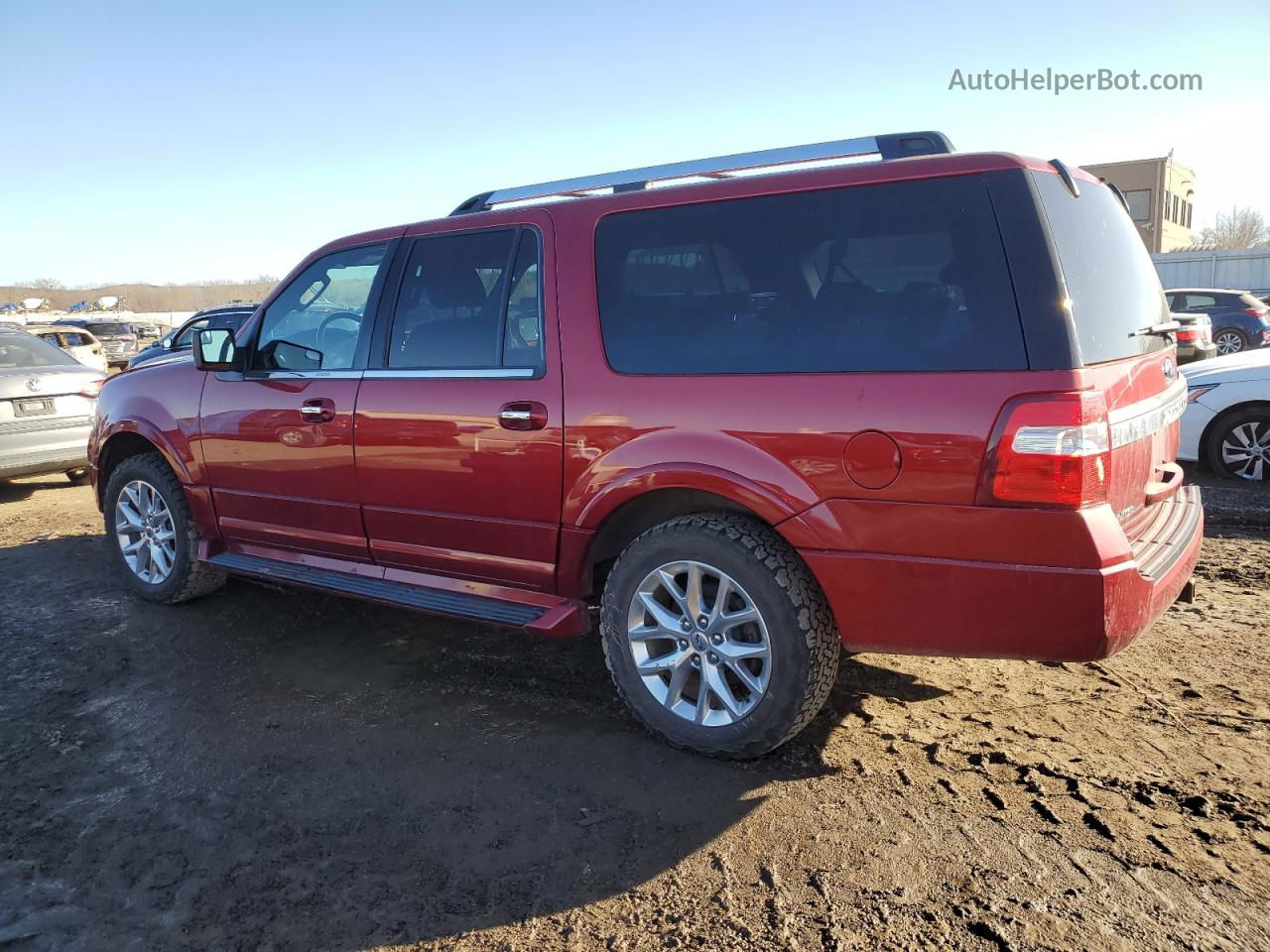 2016 Ford Expedition El Limited Maroon vin: 1FMJK2AT2GEF56208