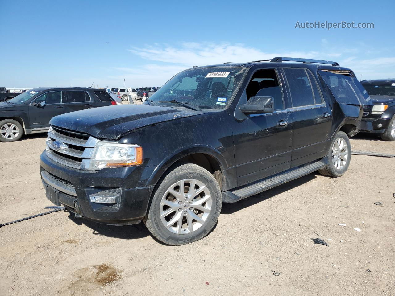 2016 Ford Expedition El Limited Black vin: 1FMJK2AT4GEF57148