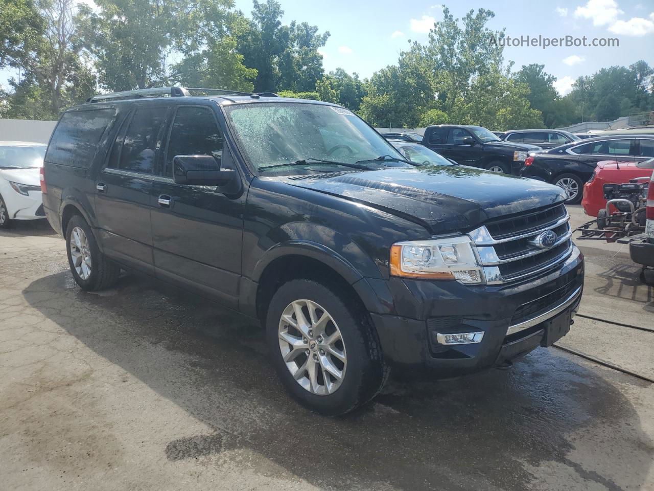 2017 Ford Expedition El Limited Black vin: 1FMJK2AT4HEA23892