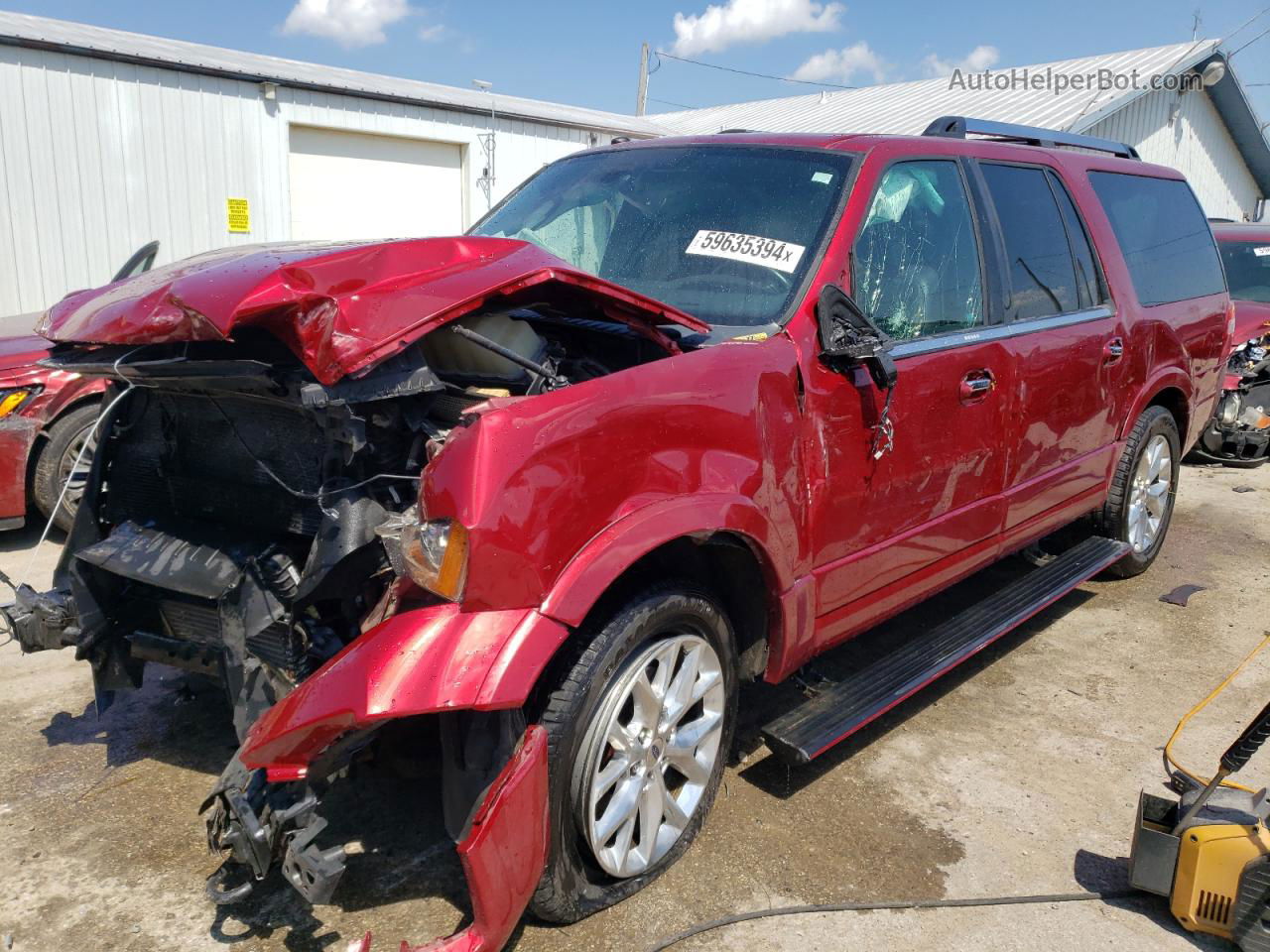 2017 Ford Expedition El Limited Burgundy vin: 1FMJK2AT4HEA63051