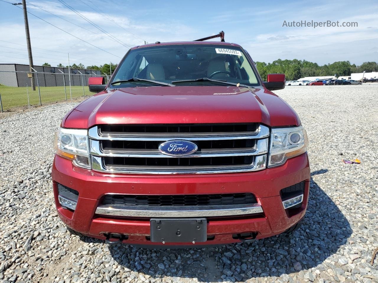 2017 Ford Expedition El Limited Maroon vin: 1FMJK2AT7HEA23305