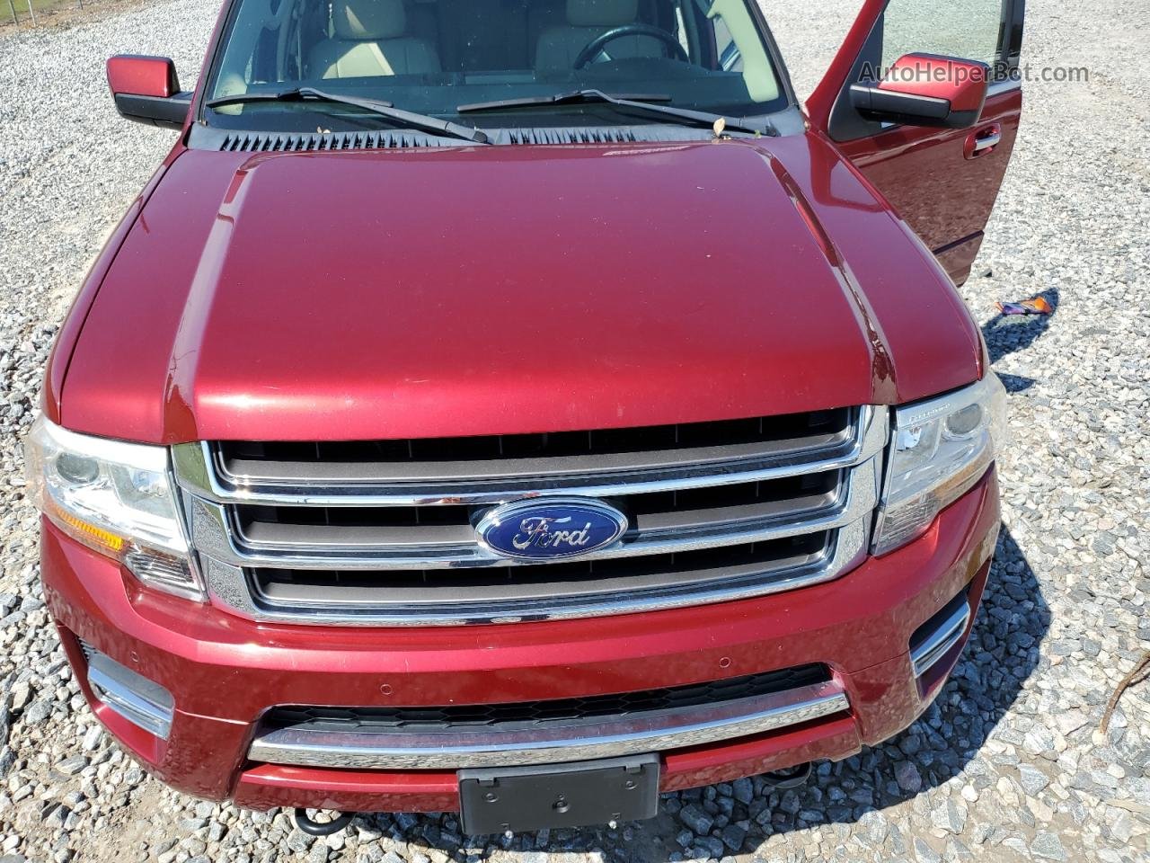 2017 Ford Expedition El Limited Maroon vin: 1FMJK2AT7HEA23305