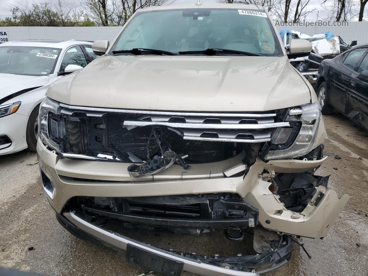 2018 Ford Expedition Max Limited Beige vin: 1FMJK2AT8JEA61020