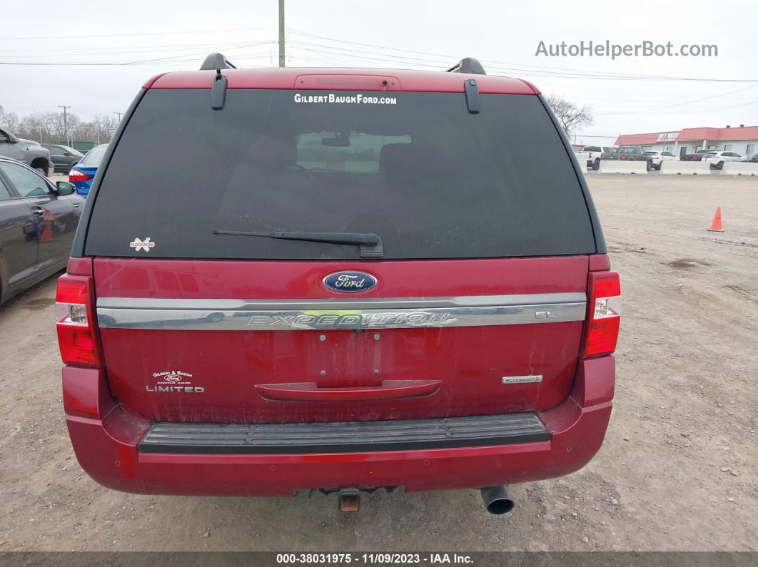 2017 Ford Expedition El Limited Red vin: 1FMJK2AT9HEA55012