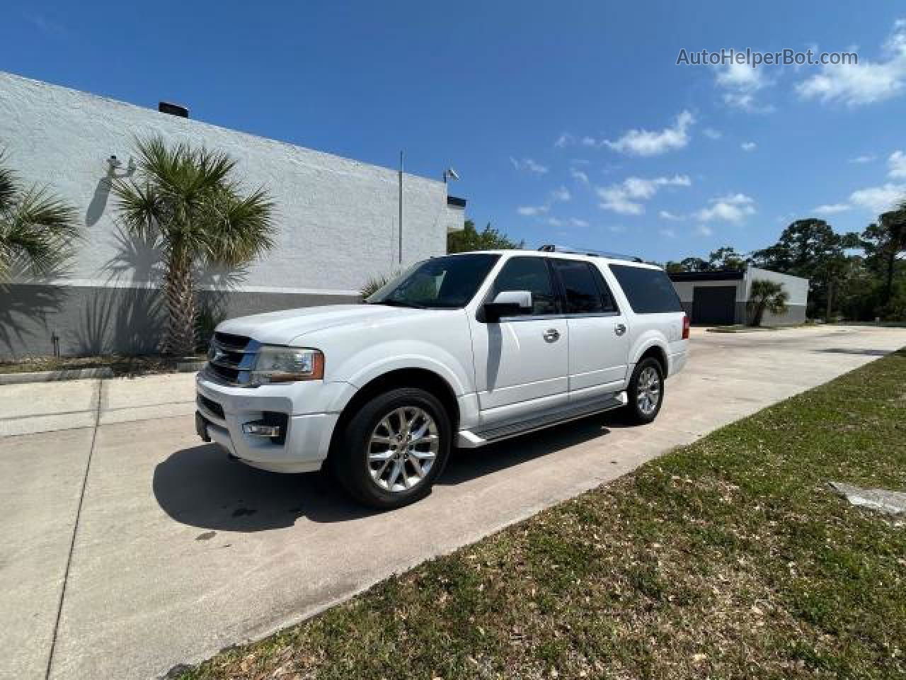 2017 Ford Expedition El Limited White vin: 1FMJK2ATXHEA19054