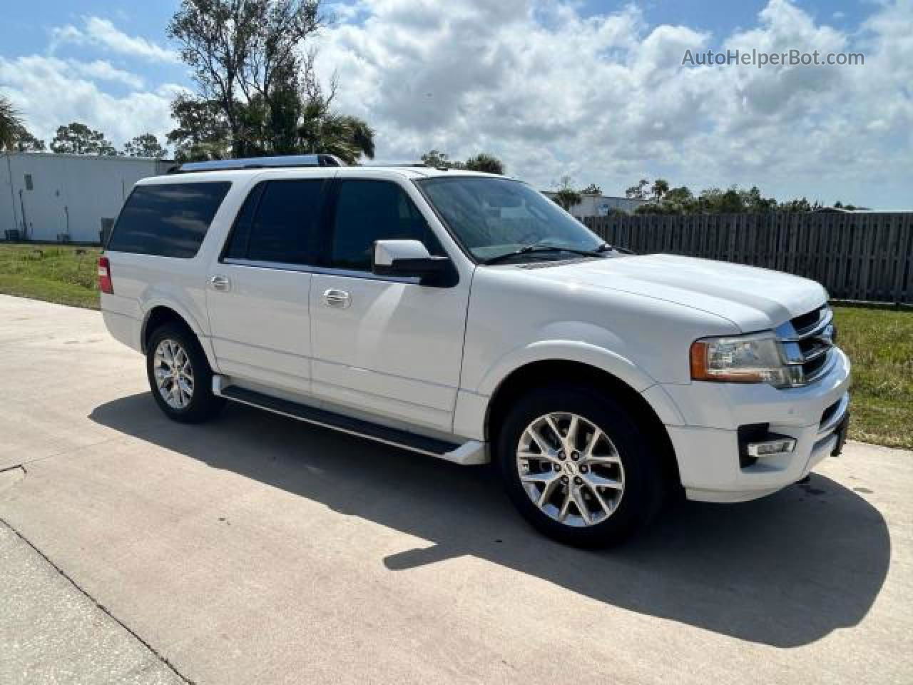 2017 Ford Expedition El Limited White vin: 1FMJK2ATXHEA19054