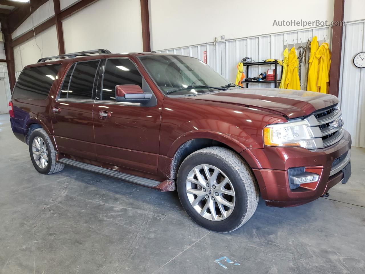 2017 Ford Expedition El Limited Burgundy vin: 1FMJK2ATXHEA50093