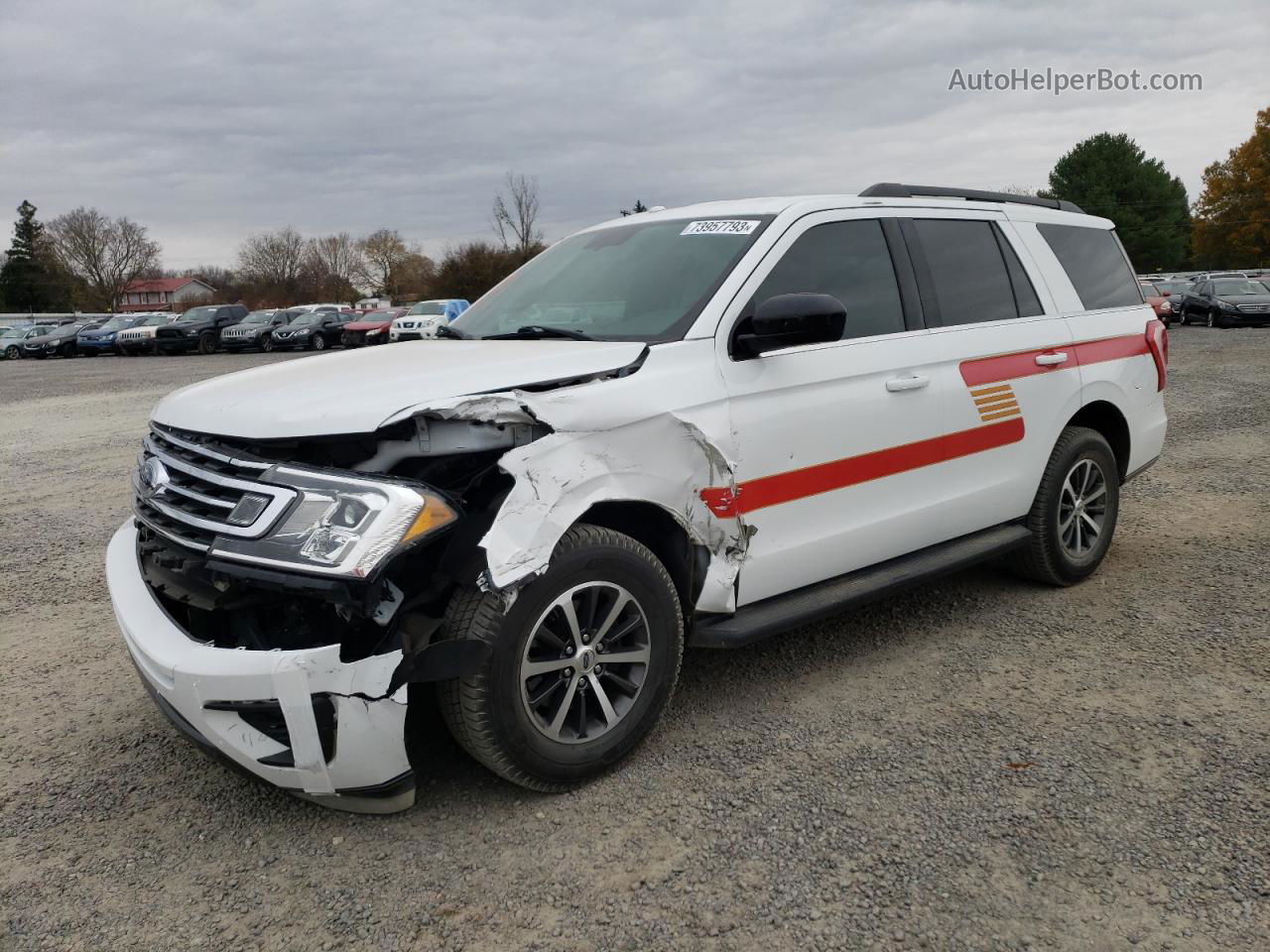 2018 Ford Expedition Xl White vin: 1FMJU1GT9JEA47882