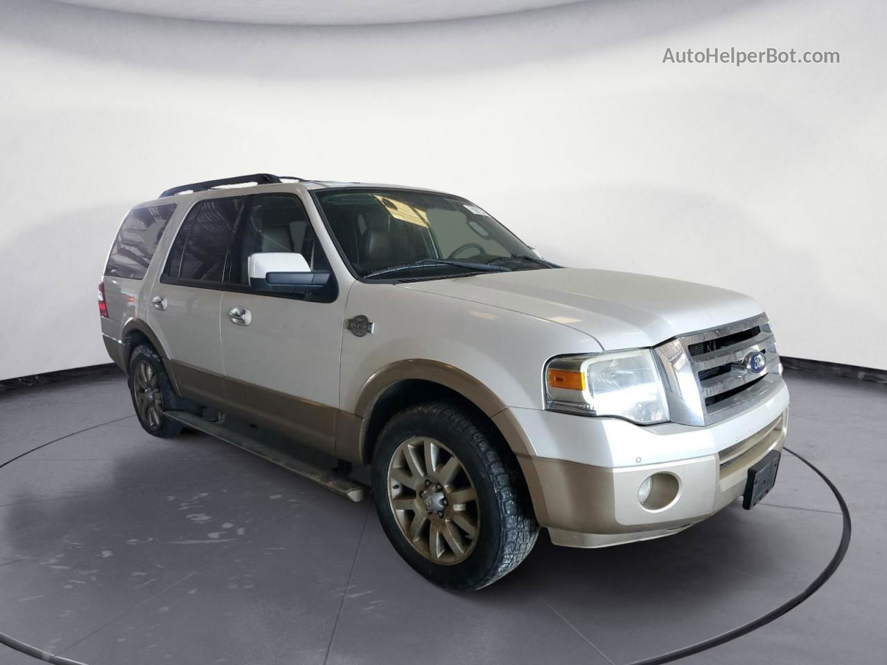 2012 Ford Expedition Xlt White vin: 1FMJU1H54CEF09655