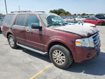 2012 Ford Expedition Xlt Maroon vin: 1FMJU1H54CEF20350