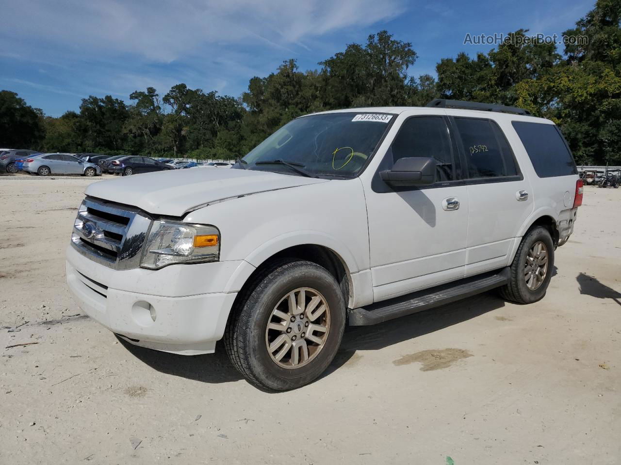 2012 Ford Expedition Xlt White vin: 1FMJU1H56CEF24366