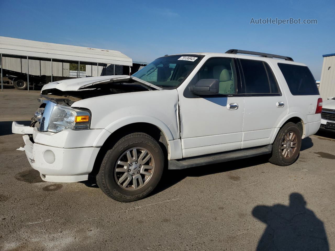 2012 Ford Expedition Xlt White vin: 1FMJU1H56CEF27171