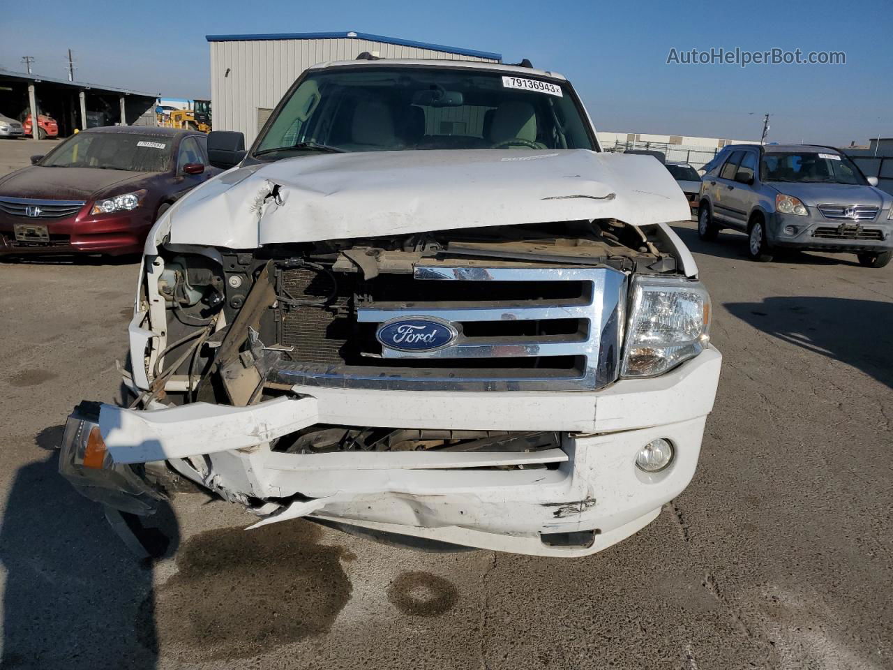 2012 Ford Expedition Xlt White vin: 1FMJU1H56CEF27171