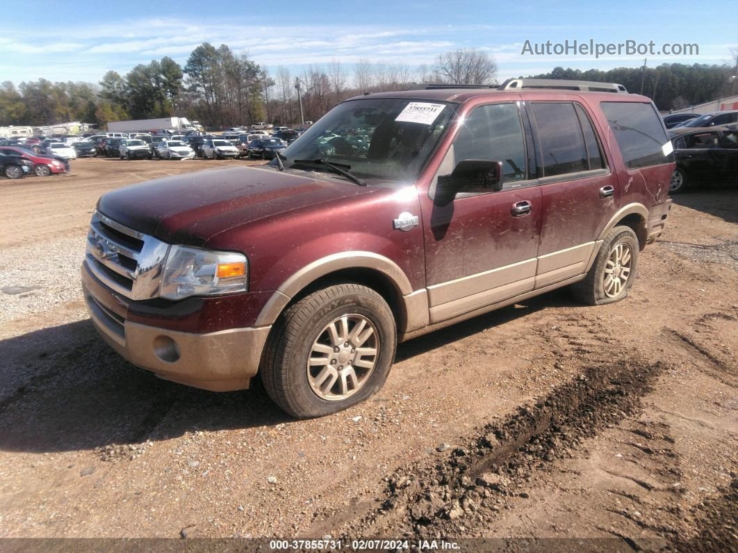2012 Ford Expedition King Ranch Maroon vin: 1FMJU1H59CEF03527