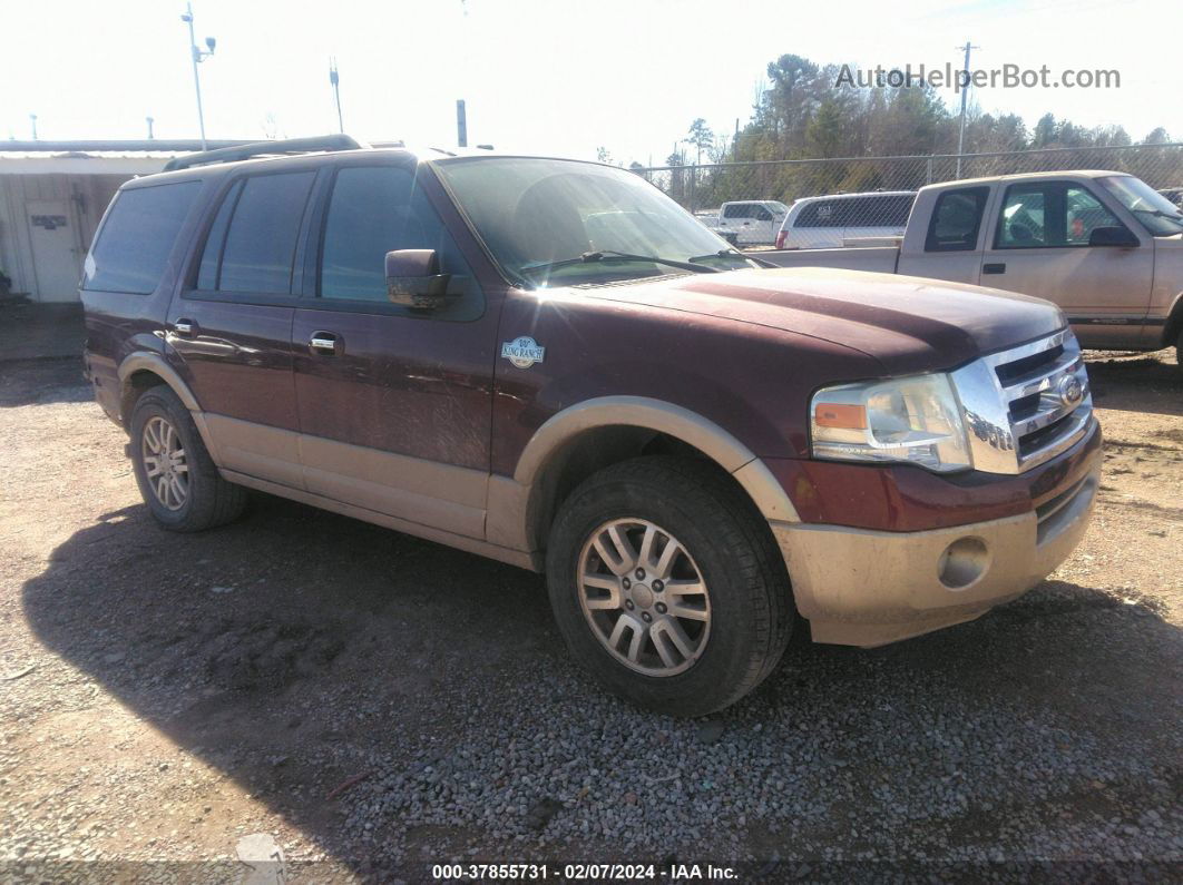 2012 Ford Expedition King Ranch Maroon vin: 1FMJU1H59CEF03527