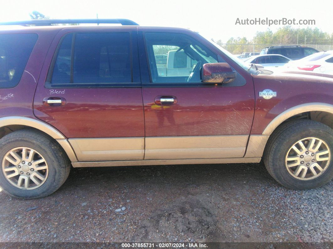 2012 Ford Expedition King Ranch Maroon vin: 1FMJU1H59CEF03527