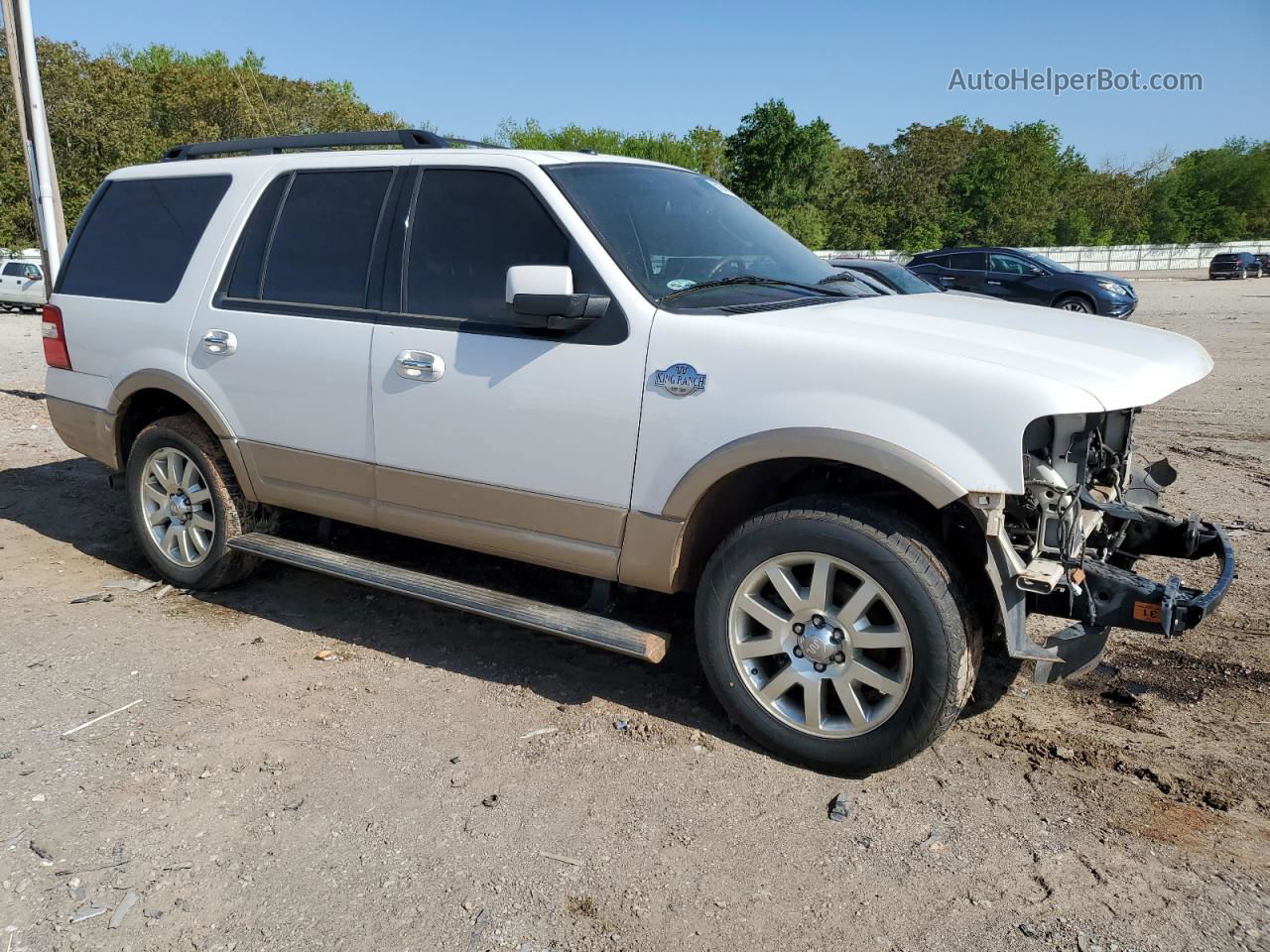 2012 Ford Expedition Xlt White vin: 1FMJU1H59CEF11157