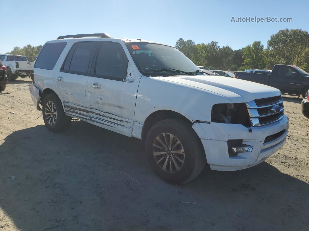 2017 Ford Expedition Xlt White vin: 1FMJU1HT6HEA01662