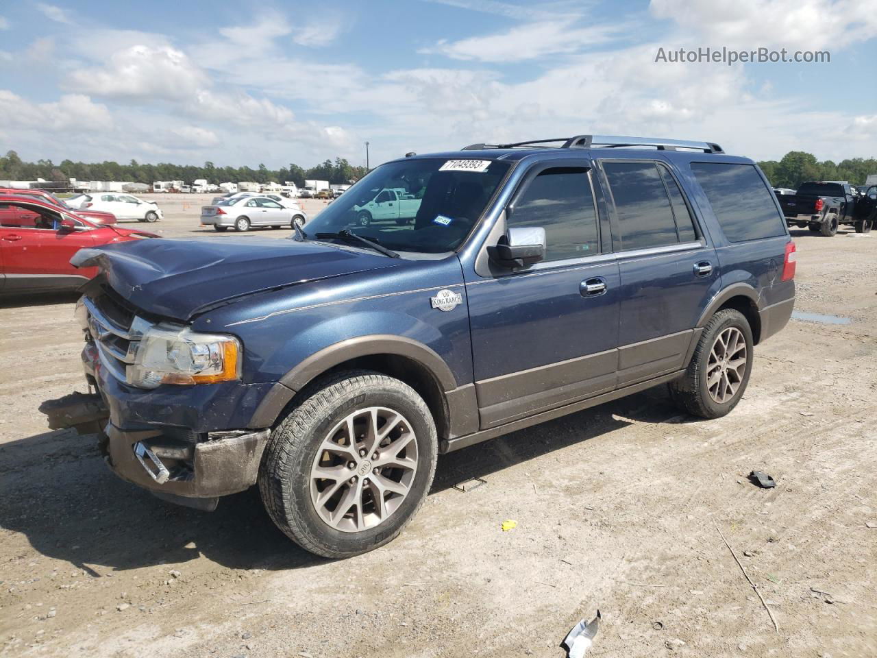 2016 Ford Expedition Xlt Синий vin: 1FMJU1HT7GEF29046