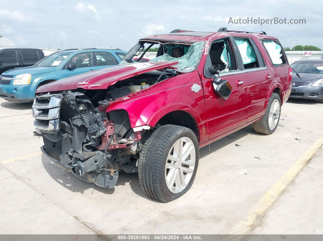 2017 Ford Expedition King Ranch Red vin: 1FMJU1HTXHEA63226