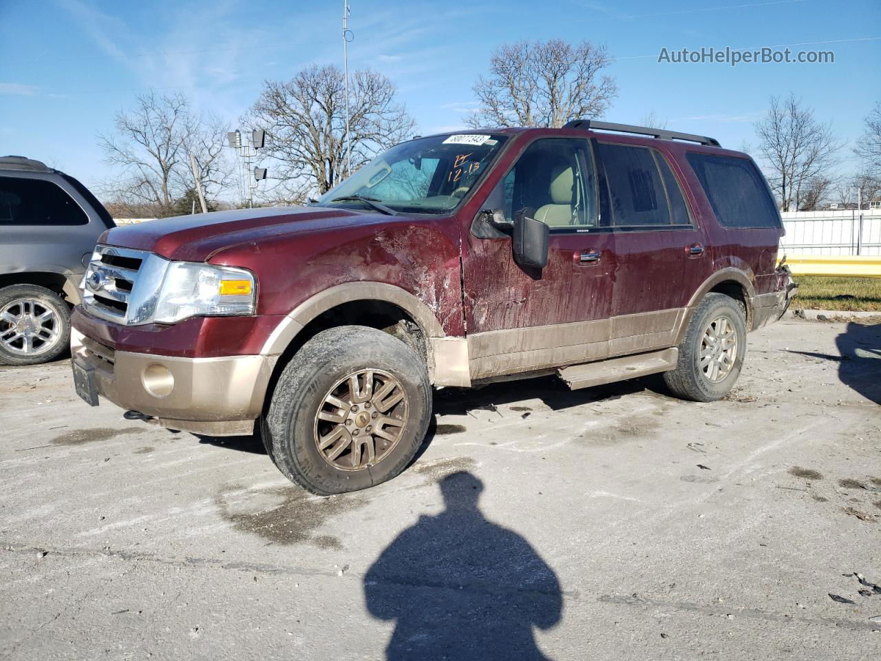 2012 Ford Expedition Xlt Maroon vin: 1FMJU1J51CEF45698