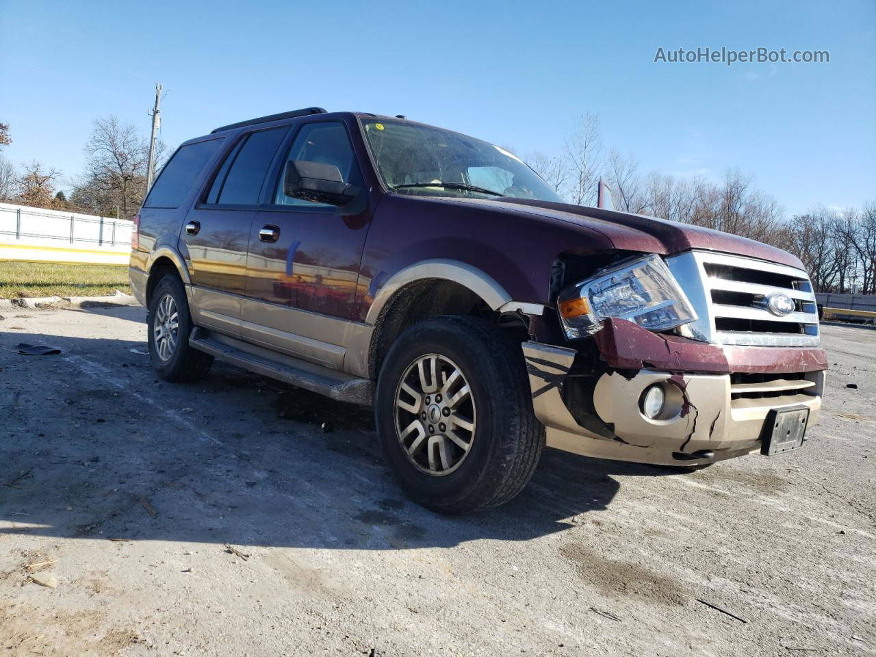 2012 Ford Expedition Xlt Темно-бордовый vin: 1FMJU1J51CEF45698