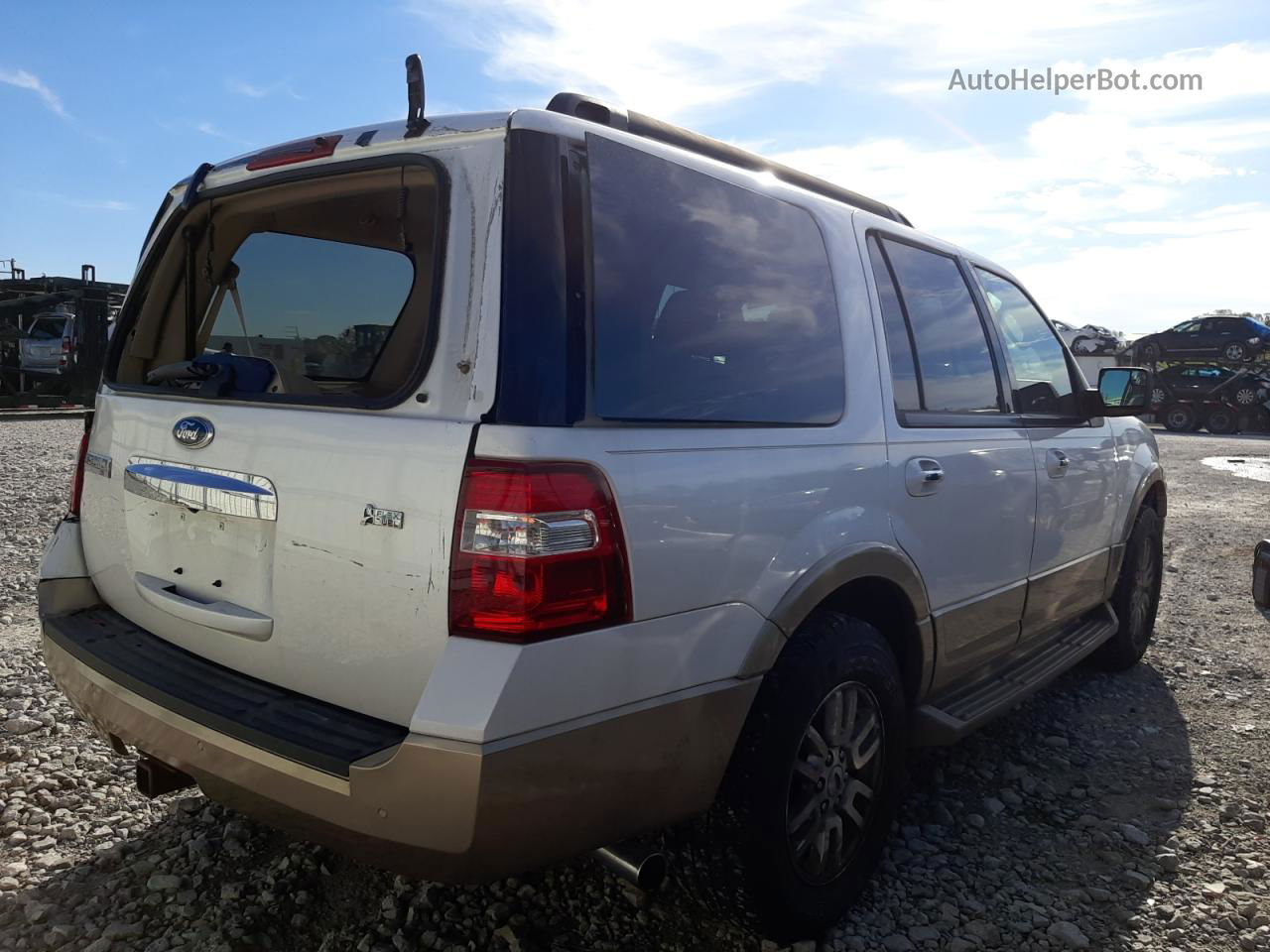 2012 Ford Expedition Xlt White vin: 1FMJU1J53CEF47887