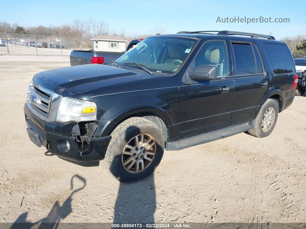 2012 Ford Expedition Xlt Black vin: 1FMJU1J5XCEF06561