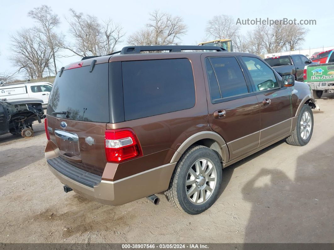 2012 Ford Expedition King Ranch Коричневый vin: 1FMJU1J5XCEF64184