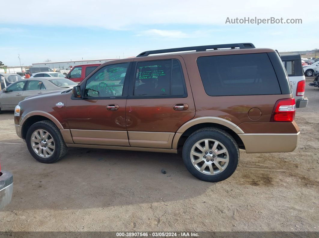 2012 Ford Expedition King Ranch Коричневый vin: 1FMJU1J5XCEF64184