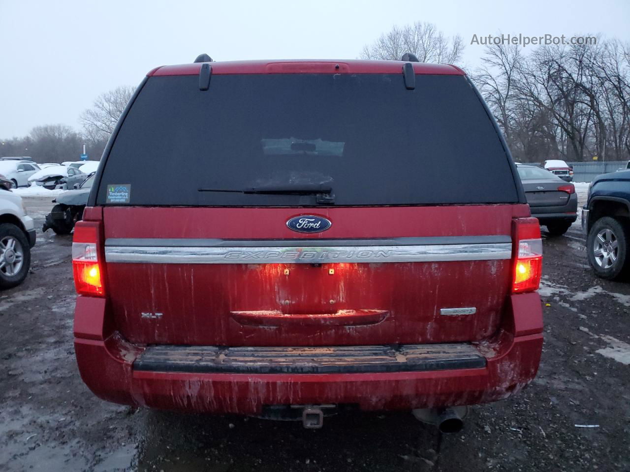 2017 Ford Expedition Xlt Red vin: 1FMJU1JT6HEA78042