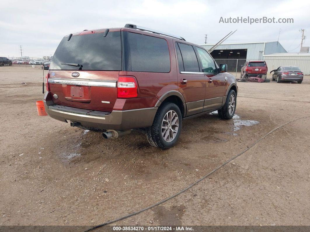 2016 Ford Expedition King Ranch Коричневый vin: 1FMJU1JTXGEF36163