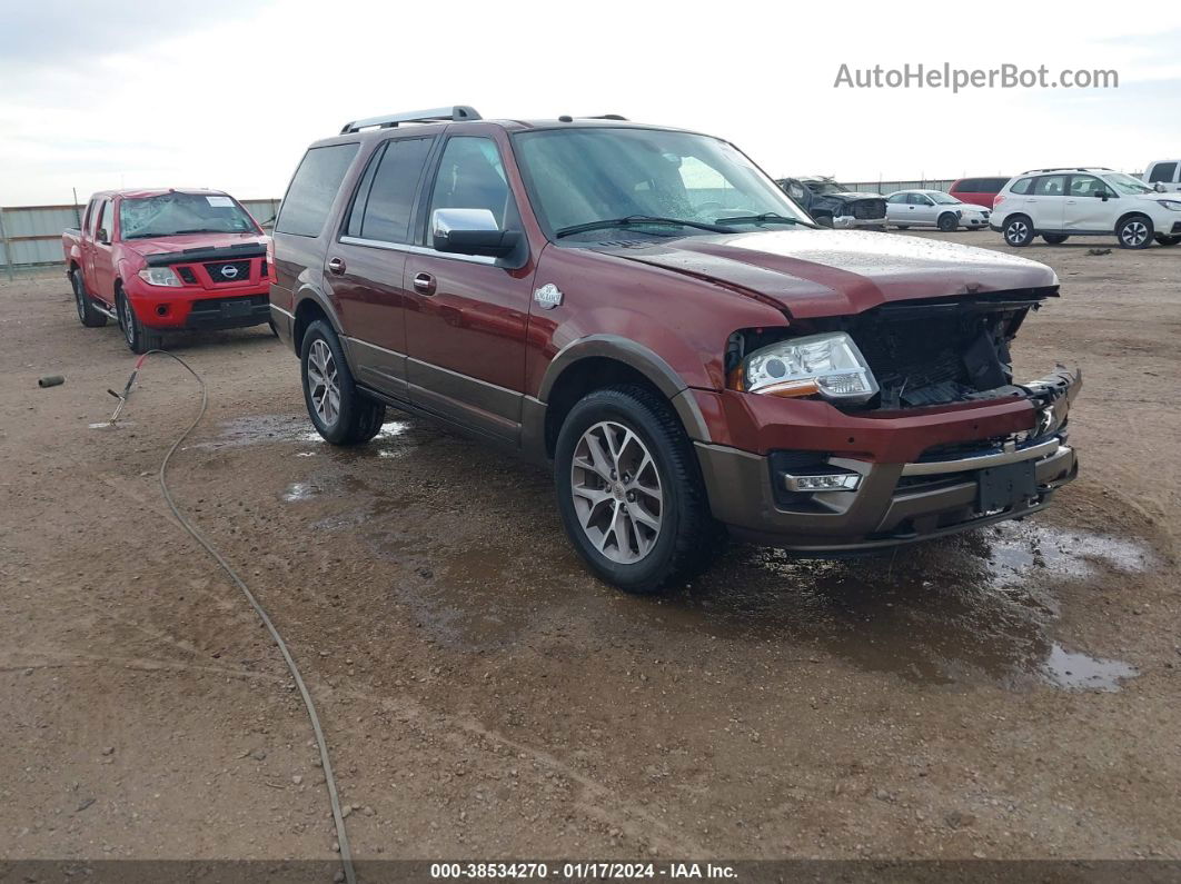 2016 Ford Expedition King Ranch Коричневый vin: 1FMJU1JTXGEF36163