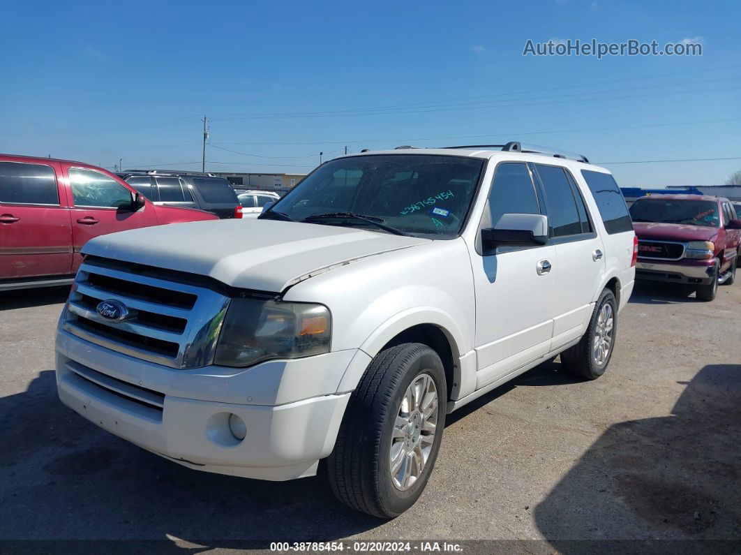 2012 Ford Expedition Limited White vin: 1FMJU1K51CEF12599