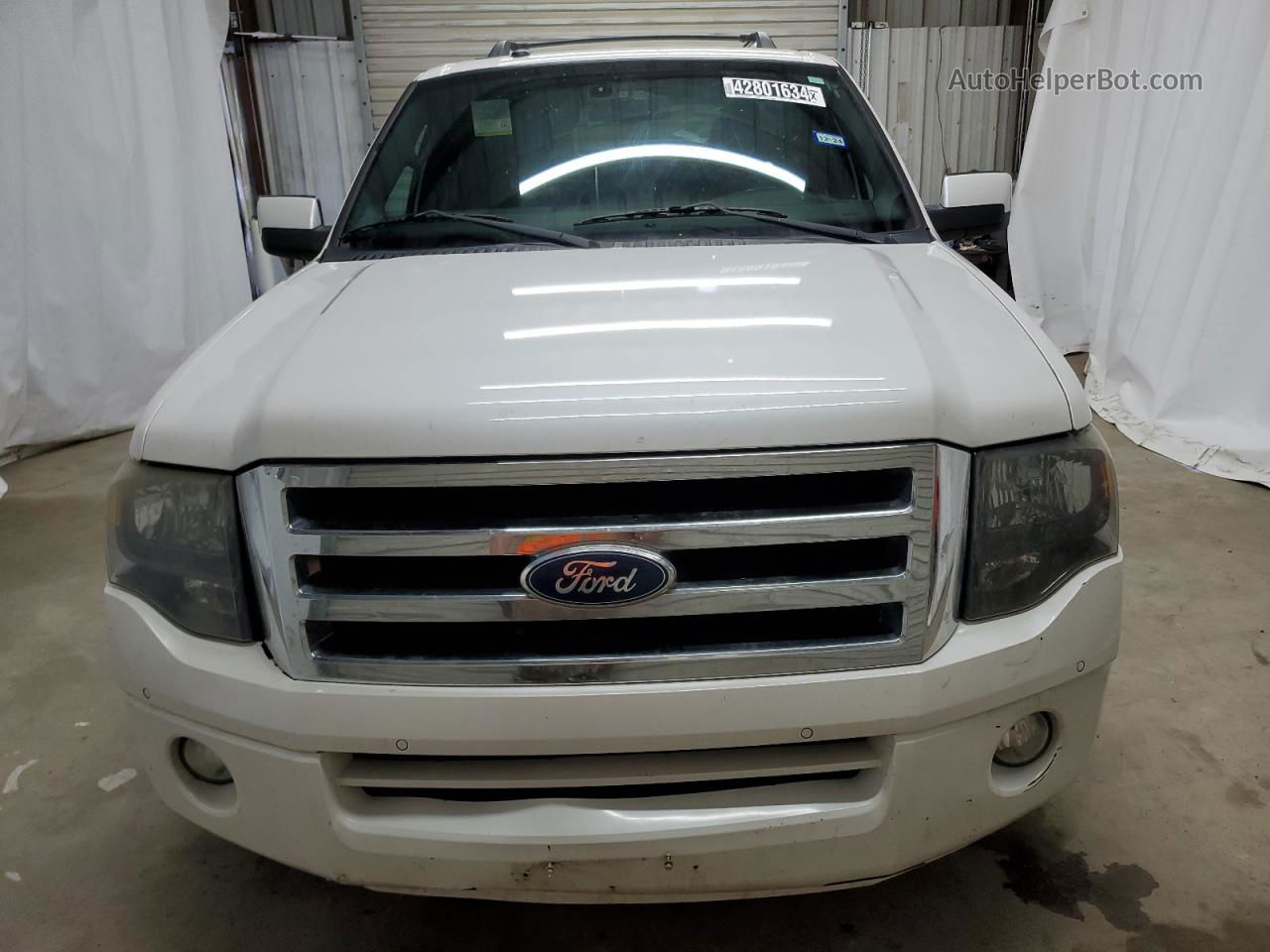 2012 Ford Expedition Limited White vin: 1FMJU1K51CEF16636