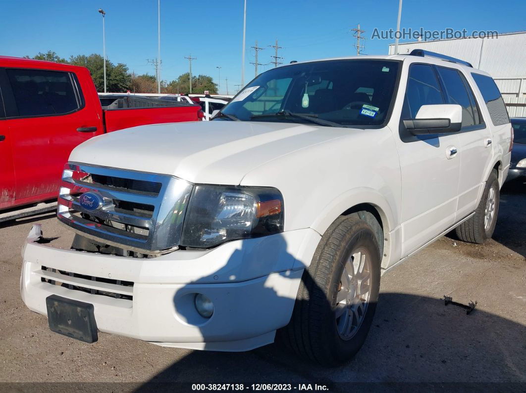 2012 Ford Expedition Limited White vin: 1FMJU1K52CEF11042