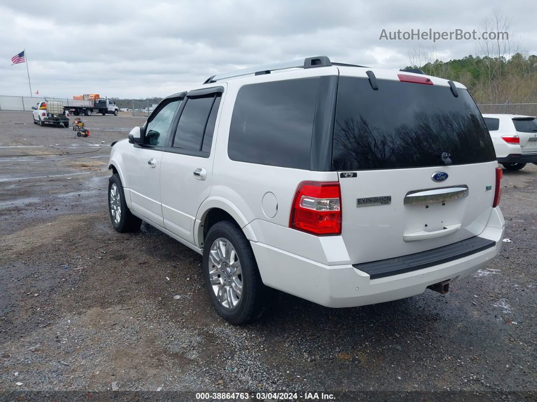 2012 Ford Expedition Limited White vin: 1FMJU1K53CEF14743