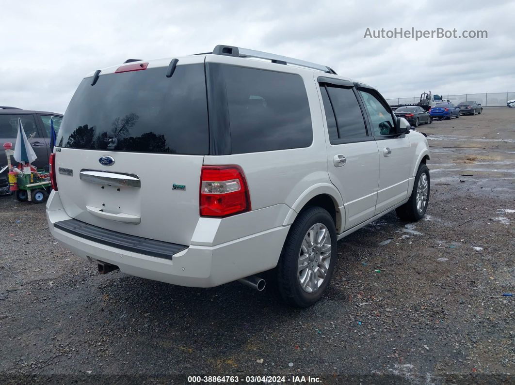 2012 Ford Expedition Limited White vin: 1FMJU1K53CEF14743