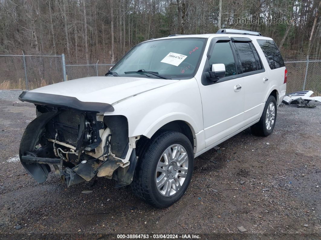 2012 Ford Expedition Limited White vin: 1FMJU1K53CEF14743