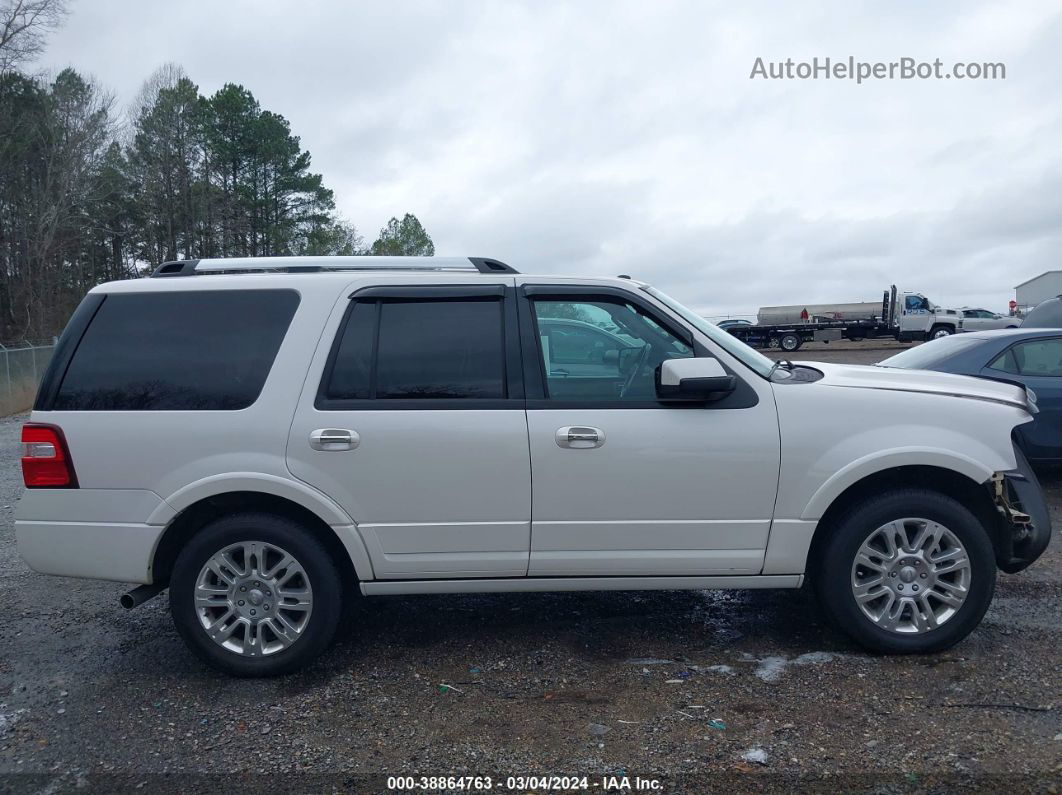 2012 Ford Expedition Limited White vin: 1FMJU1K53CEF14743