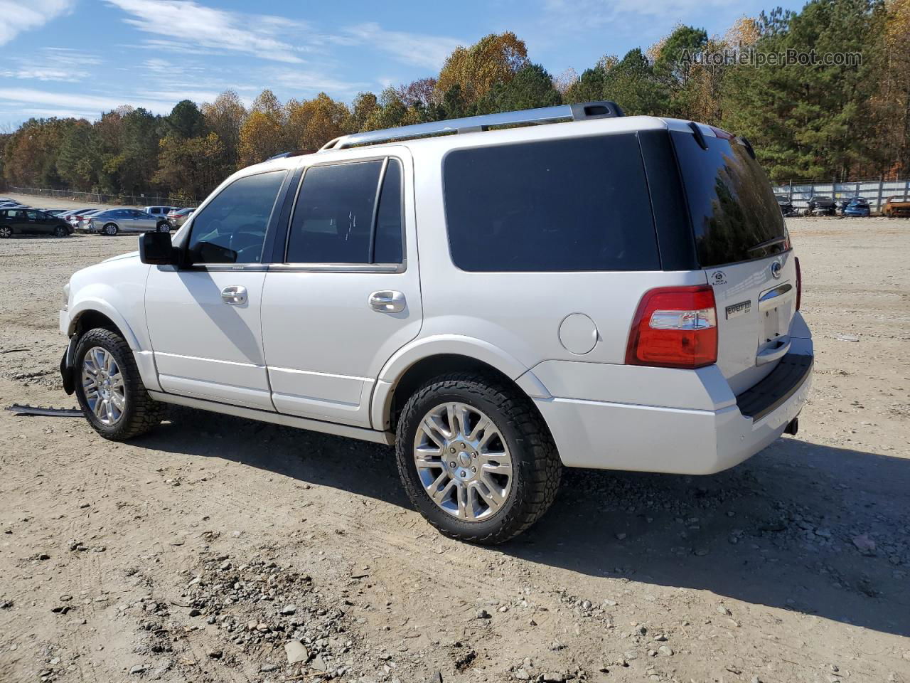 2012 Ford Expedition Limited White vin: 1FMJU1K53CEF16217