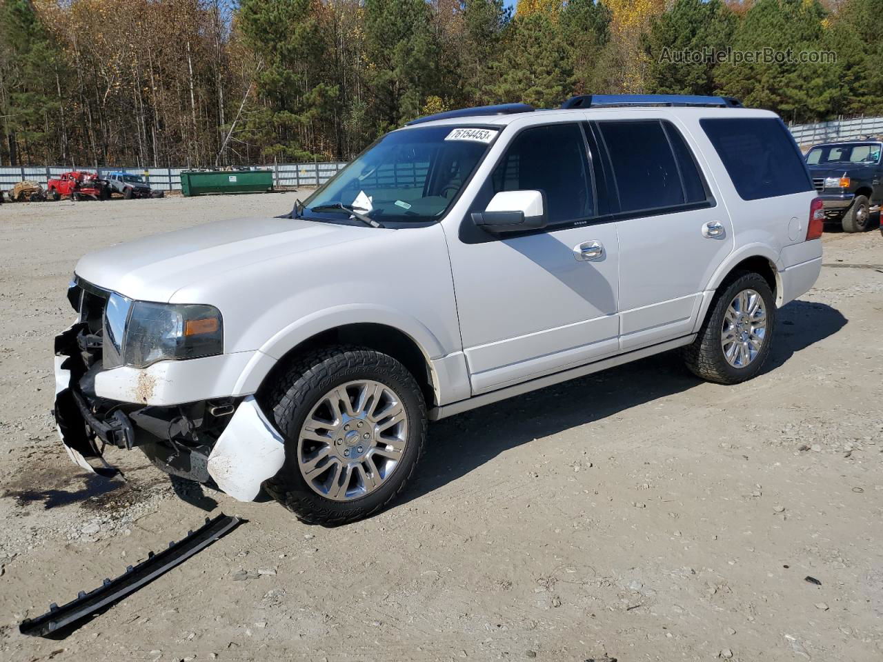 2012 Ford Expedition Limited White vin: 1FMJU1K53CEF16217