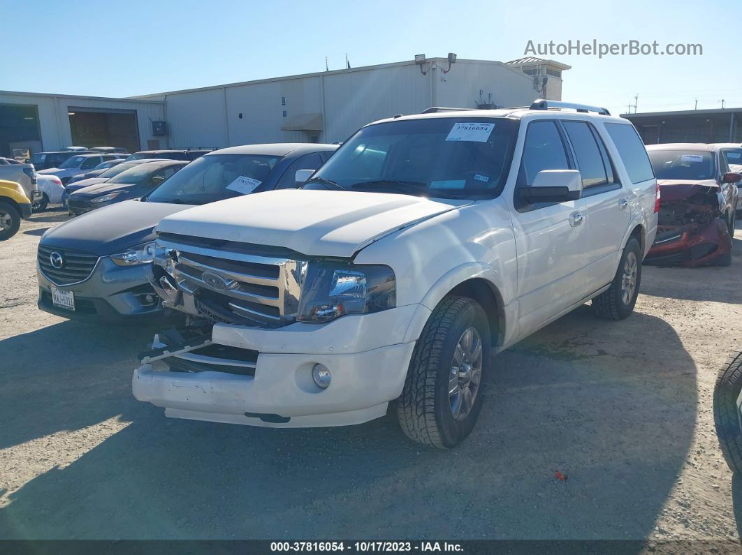 2012 Ford Expedition Limited White vin: 1FMJU1K54CEF09406