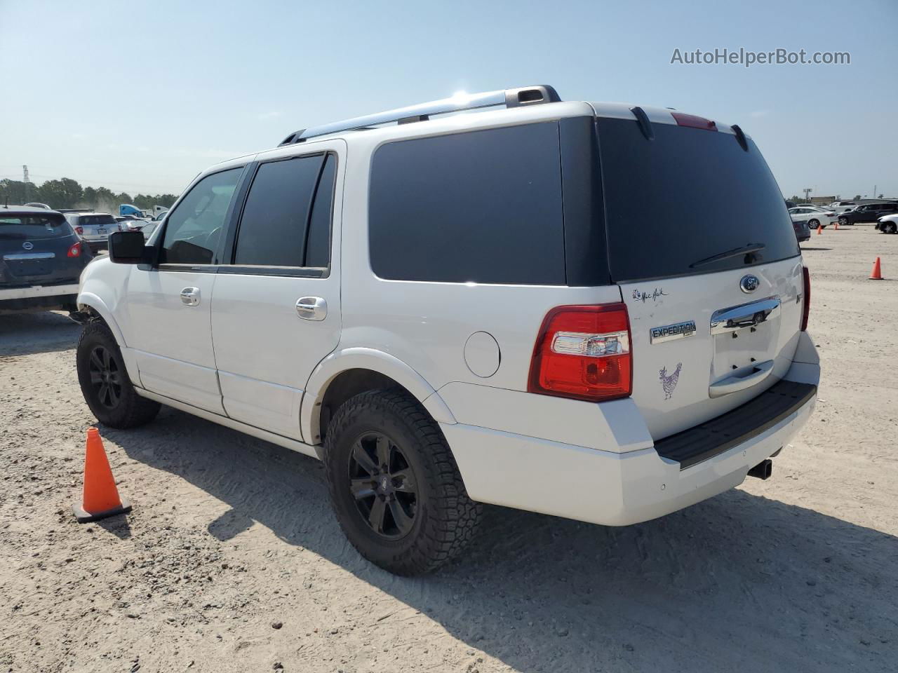 2012 Ford Expedition Limited White vin: 1FMJU1K54CEF39232