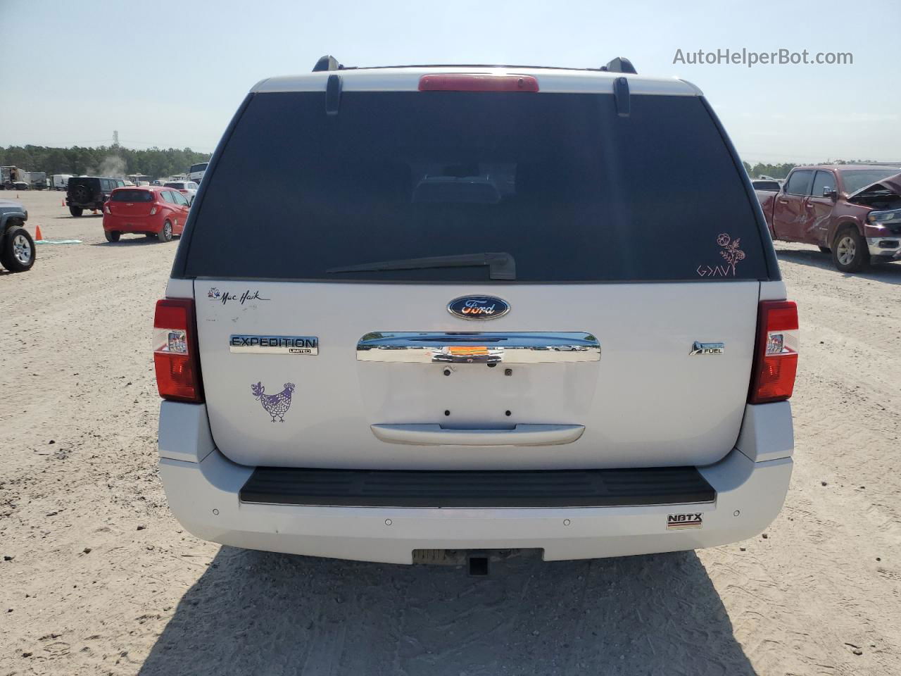 2012 Ford Expedition Limited White vin: 1FMJU1K54CEF39232