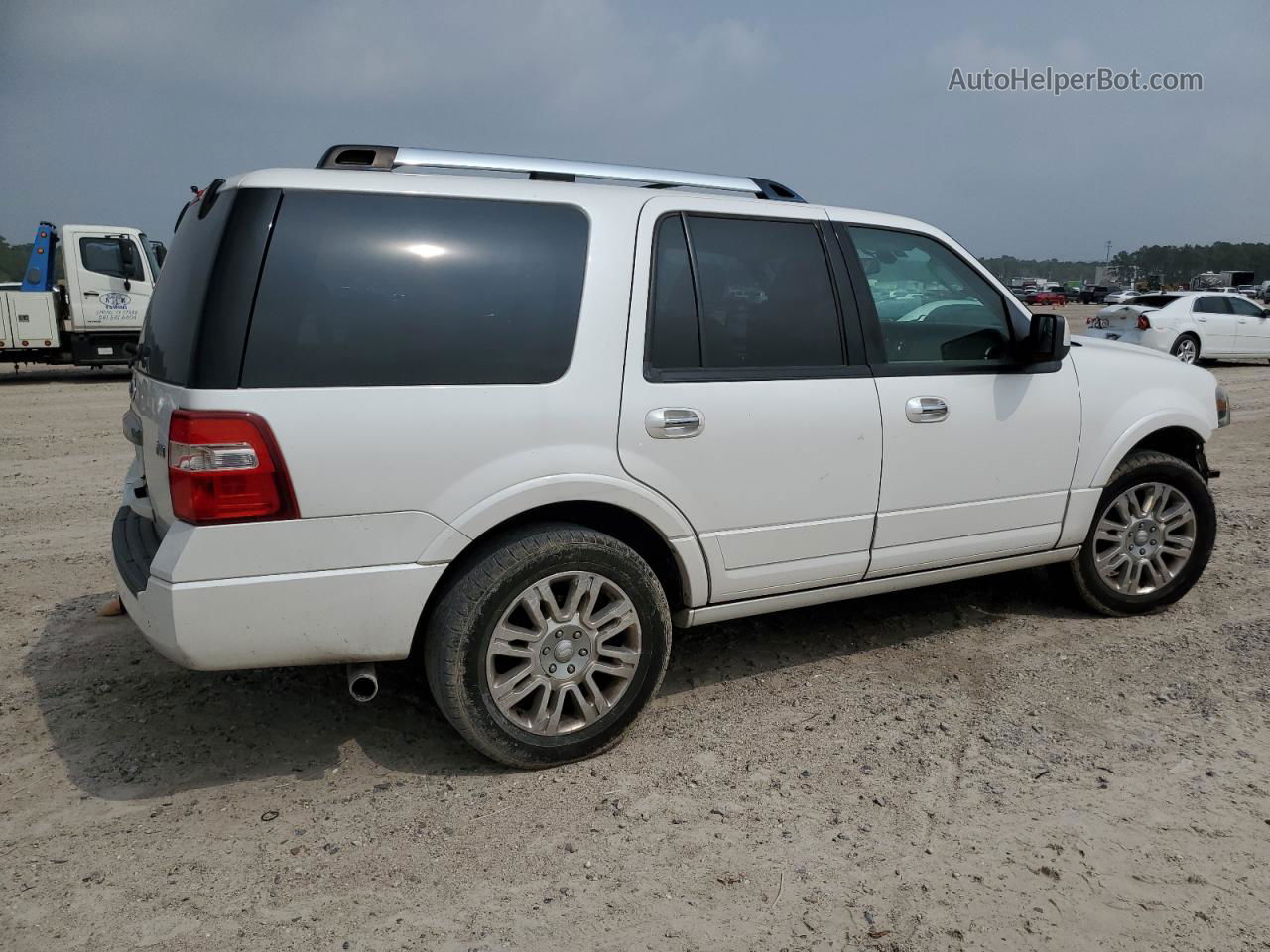 2012 Ford Expedition Limited White vin: 1FMJU1K54CEF68259