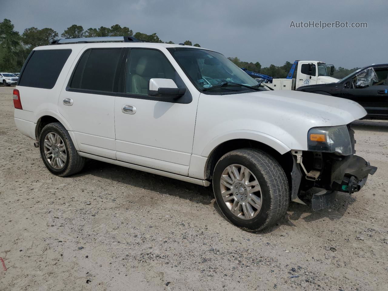 2012 Ford Expedition Limited White vin: 1FMJU1K54CEF68259