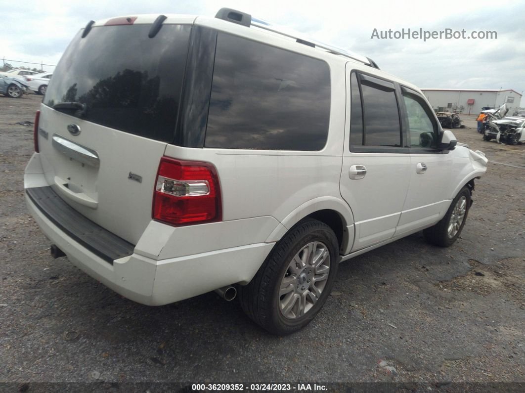 2012 Ford Expedition Limited White vin: 1FMJU1K56CEF59384