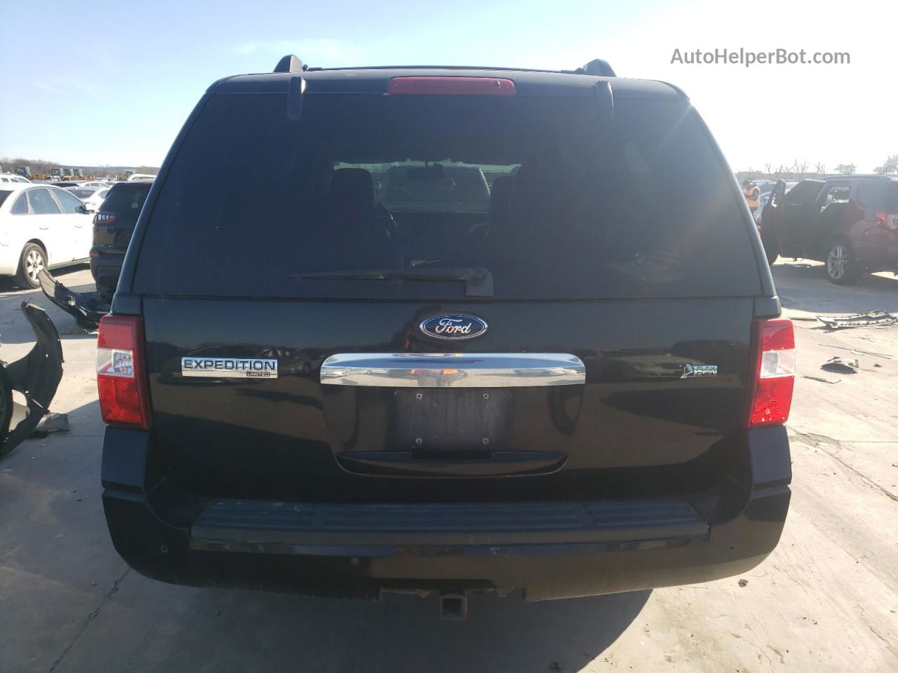 2012 Ford Expedition Limited Black vin: 1FMJU1K57CEF01624