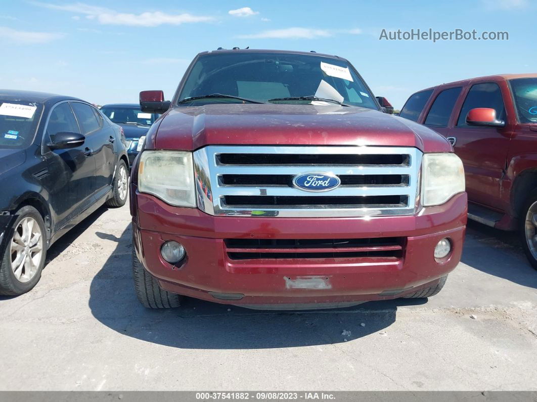 2012 Ford Expedition Limited Maroon vin: 1FMJU1K57CEF17404